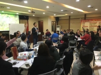 3月5日张牧之老师在广东农行为60多位理财经理讲授《基金营销与老客户健诊盘活实战训练》