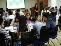 朱音老师7月11日为上海兴业银行讲授《团队协作与时间计划管理》课程