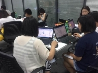 宋焱老师7月15——16号在天津为一家互联网企业20位客服团队讲授了《登台为师—TTT》